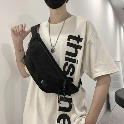 Unisex Chest Bag Messeanger – Sporty Crossbody Shoulder Bag for Students