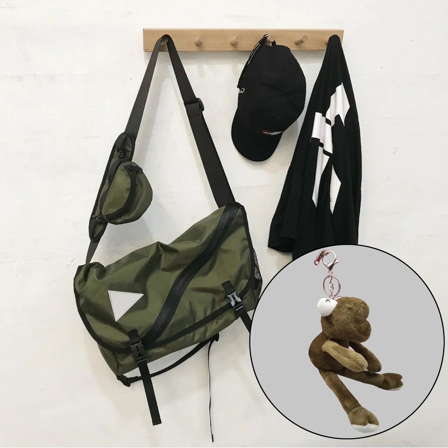 Nylon Retro Messenger Bag – Unisex Campus Shoulder Bag for Outdoor Use