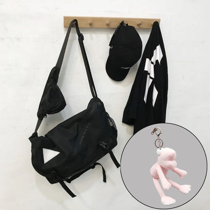 Nylon Retro Messenger Bag – Unisex Campus Shoulder Bag for Outdoor Use